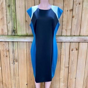 MBN Colorblock Sheath Dress NWT